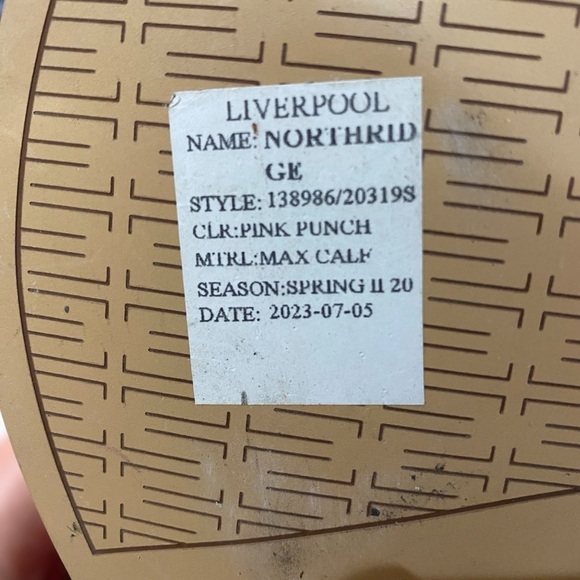 Liverpool Los Angeles Pink Leather Sandals “Northrid” Size 8/8.5 Strappy Flats - Picture 7 of 9